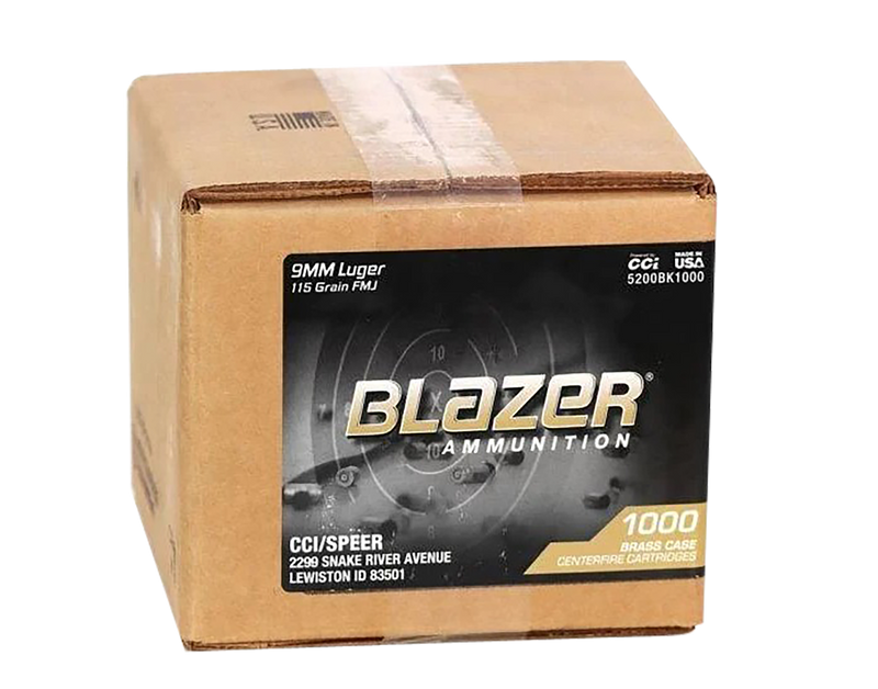 CCI Blazer Brass - 9mm FMJ - 50/100/500/1000 Pack