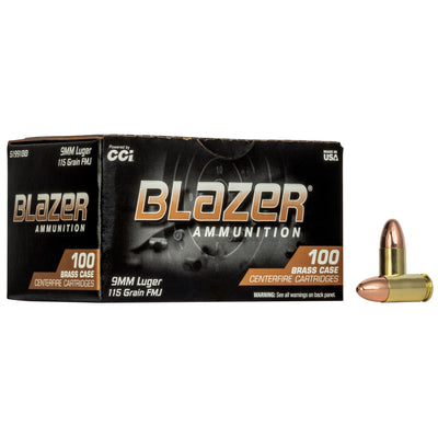 CCI Blazer Brass - 9mm FMJ - 50/100/500/1000 Pack