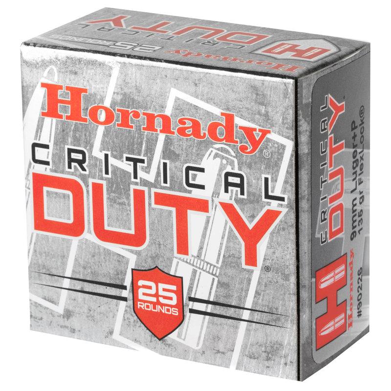 Hornady Critical Duty - 9mm +P FlexLock - 25 Pack